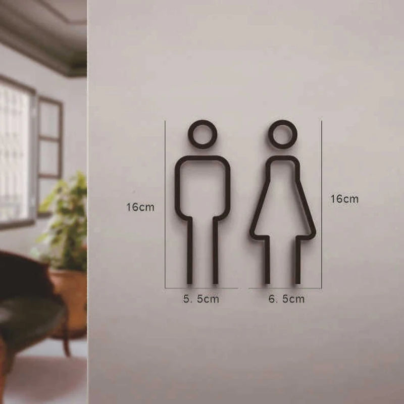Bathroom signs