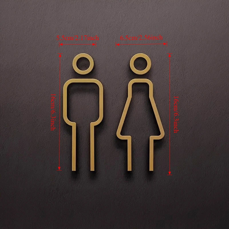 Bathroom signs