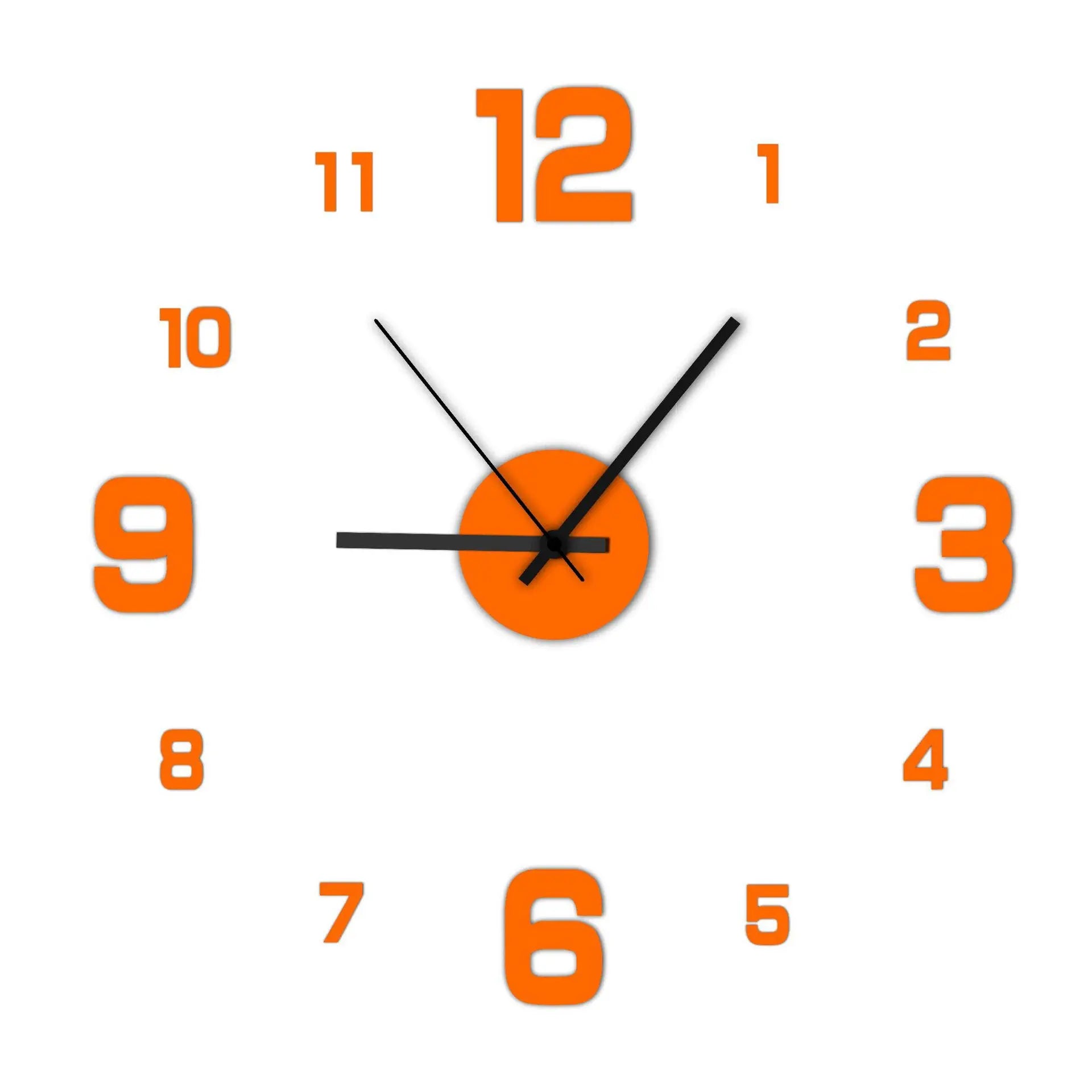 Frameless wall Clock