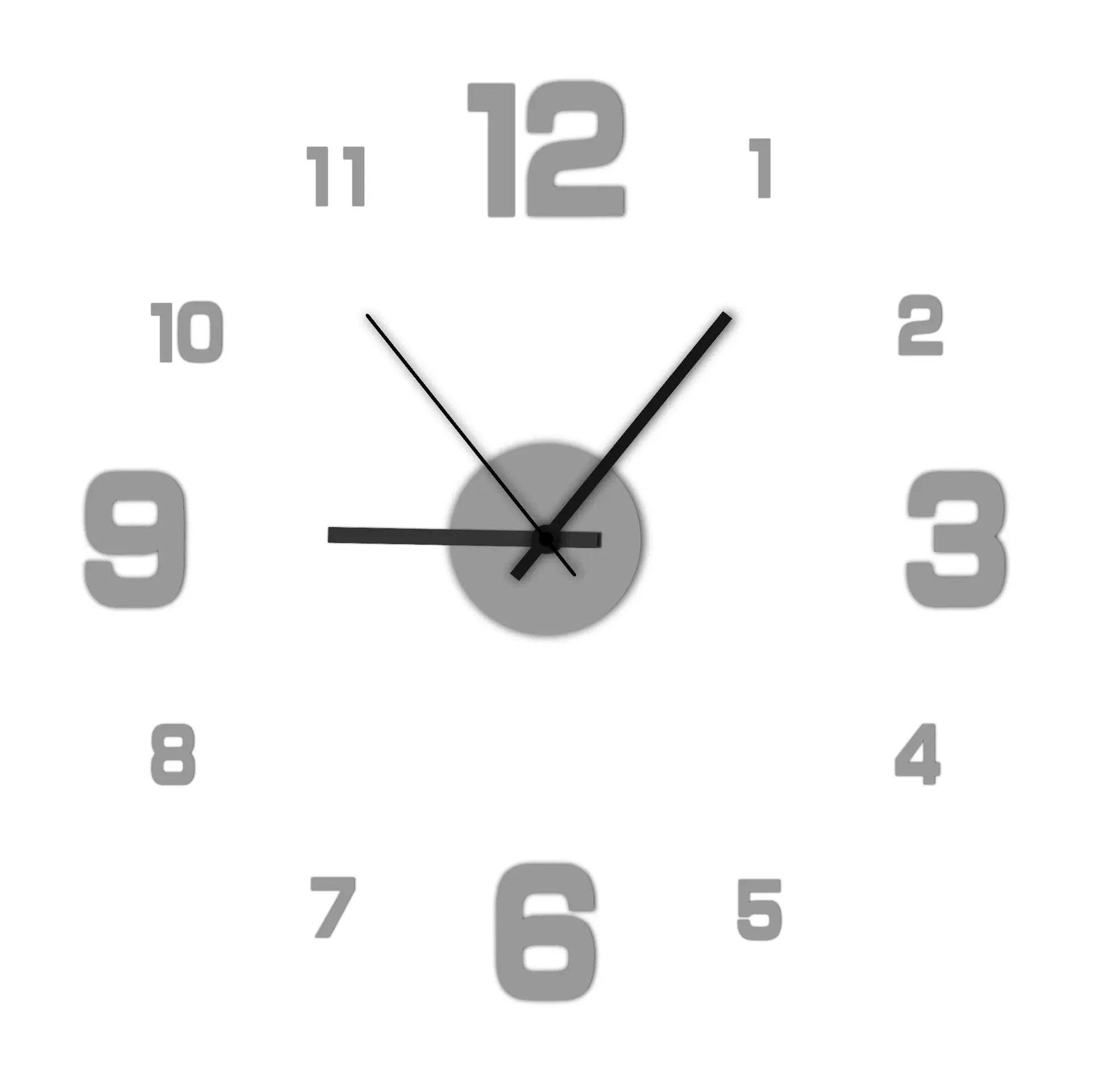 Frameless wall Clock