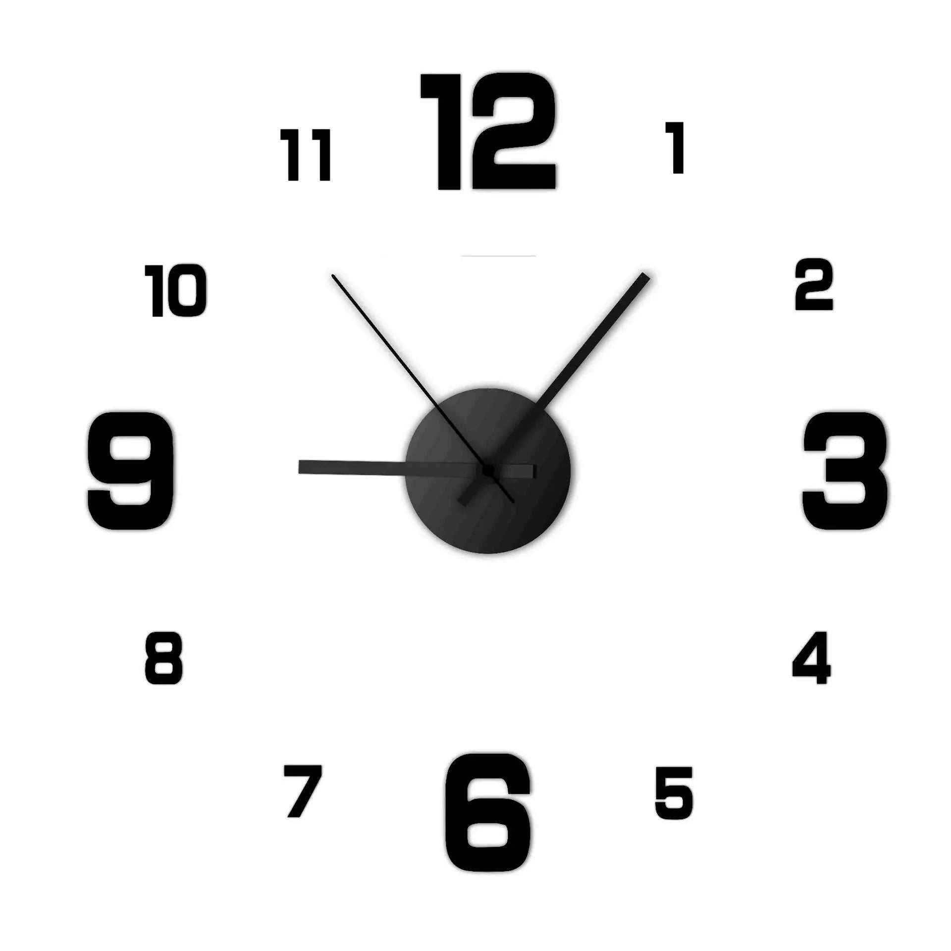 Frameless wall Clock